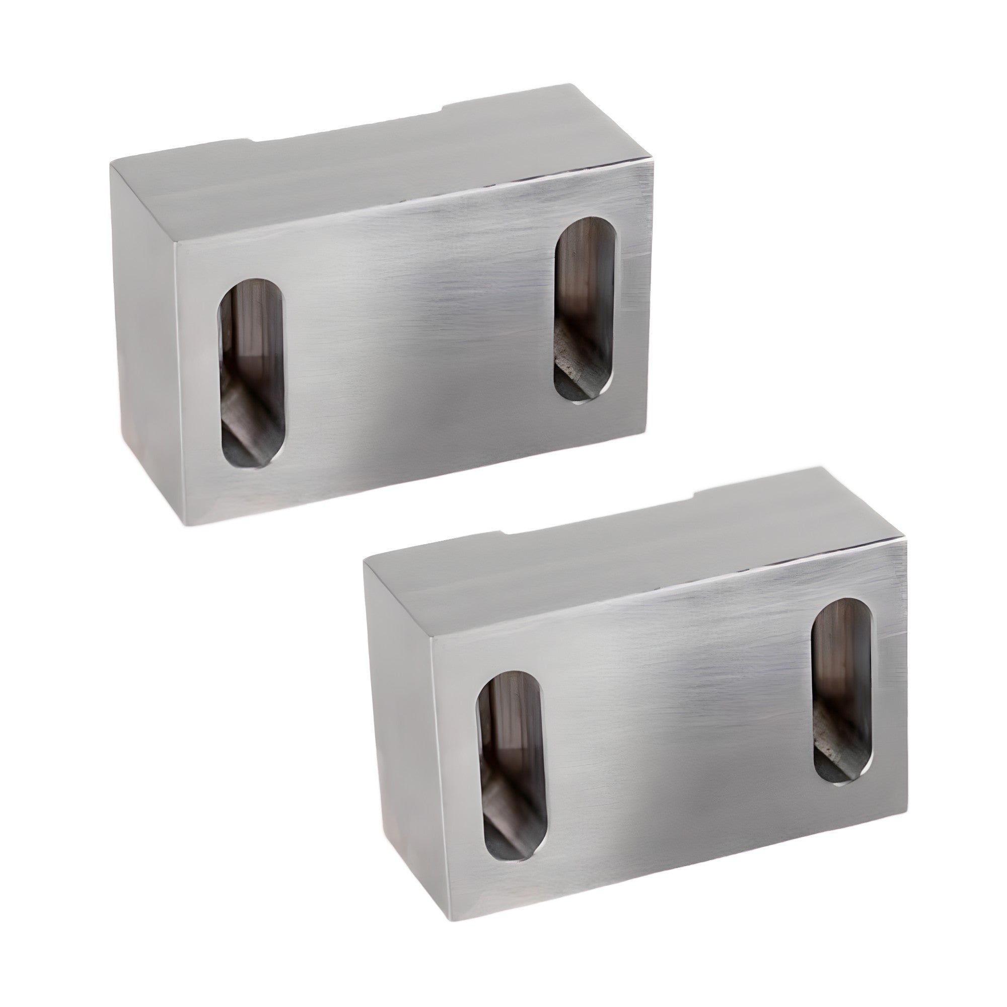 4" (100mm) AutoVise™ Soft Jaws - Steel, Serrated for Pneumatic Vise