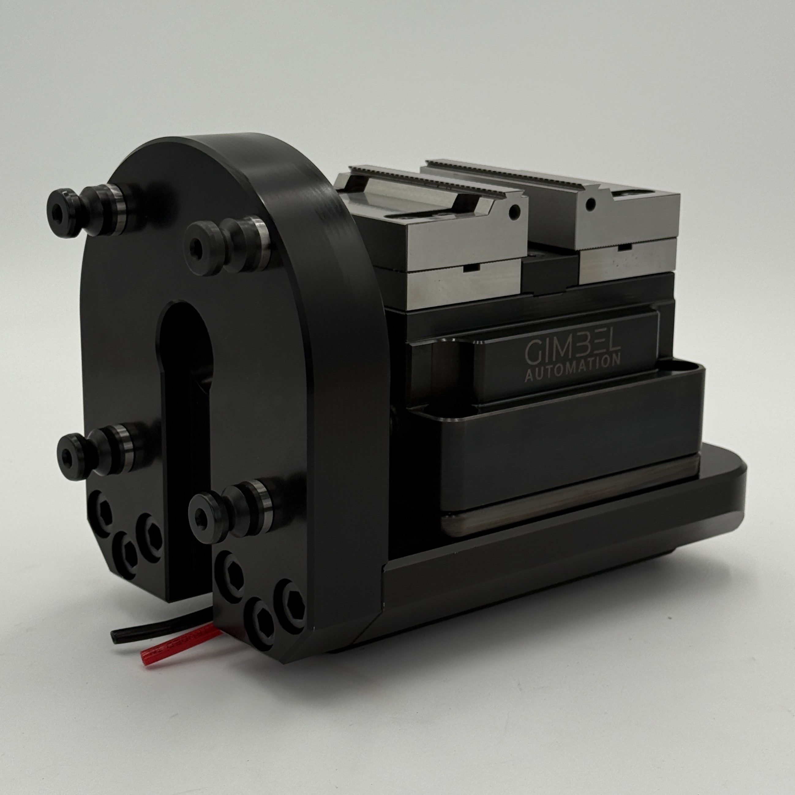 AxisMount™ 90° Trunnion with AutoVise™- Air Vise Pneumatic Automation Module for 4th/5th Axis