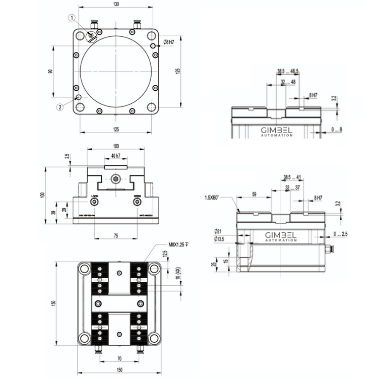 4" (100mm) AutoVise™ - Self-Centering Pneumatic CNC Air Vise