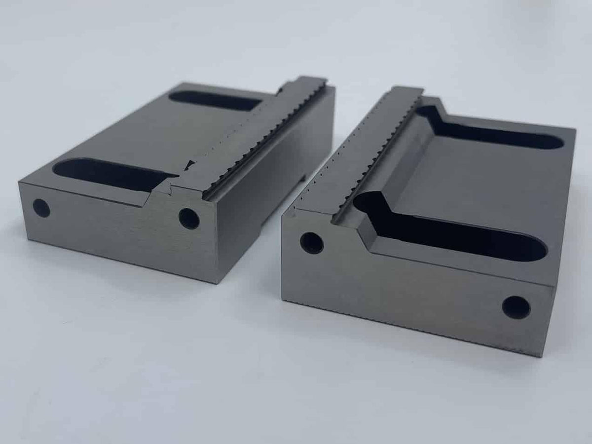 Machining Spring Jaws 100mm Vise Hard Jaws | For CNC Machining | Gimbel Automation