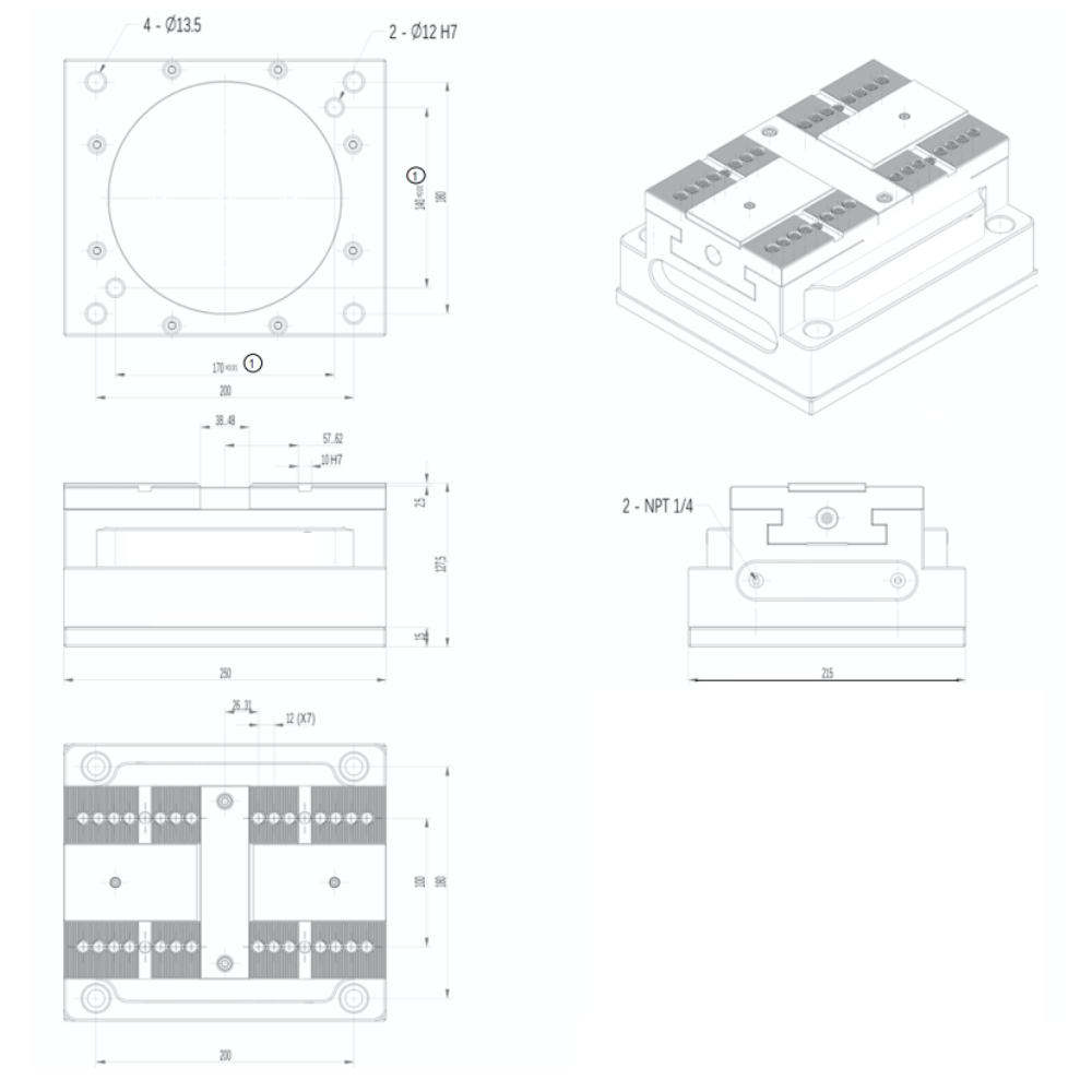 6" (150mm) AutoVise™ - Self-Centering Pneumatic CNC Air Vise