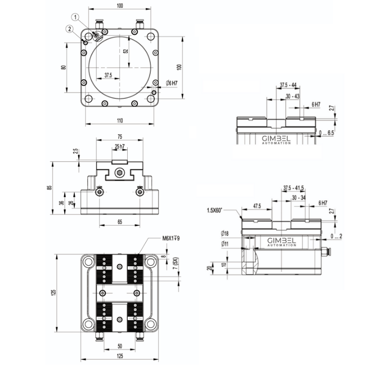 3" (75mm) AutoVise™ - Self-Centering Pneumatic CNC Air Vise