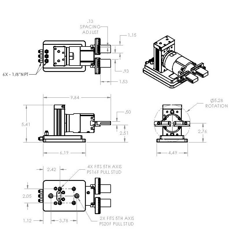 QuickFlip180™ Station - CNC Pneumatic Part Flipper