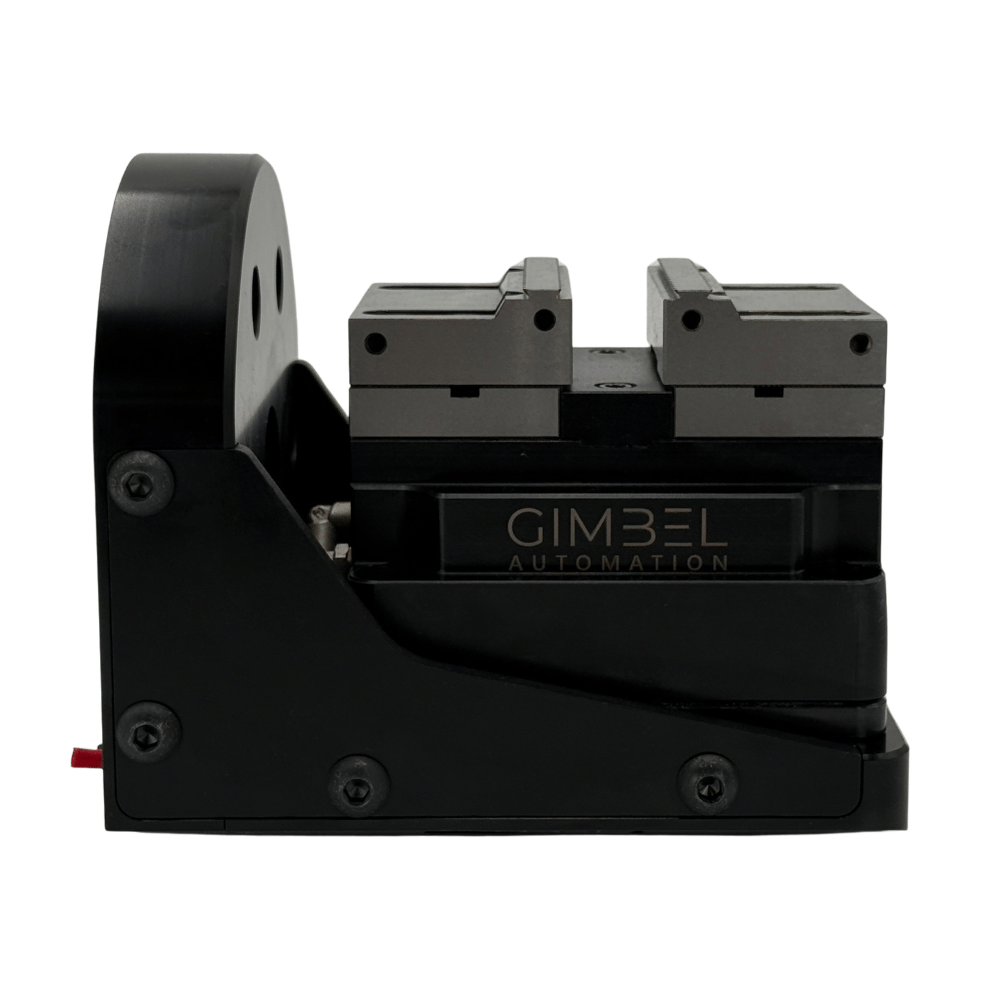 AxisMount™ 90° Trunnion with AutoVise™- Air Vise Pneumatic Automation Module for 4th/5th Axis