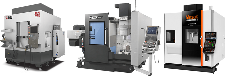 Haas UMC 500, 750, 1000, & 1250, DN DVF4000, 5000, 6500T & 8000T, Mazak 5-Axis (Majority of Line), Brother U500 (with Grip Provision)
